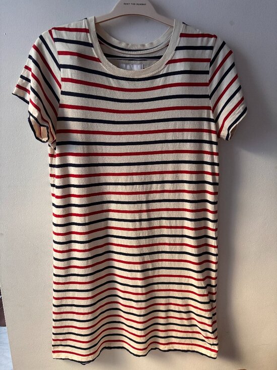 Current/Elliott Dresses & Skirts - Current/Elliott Cotton Beatnik Striped T-Shirt Dress